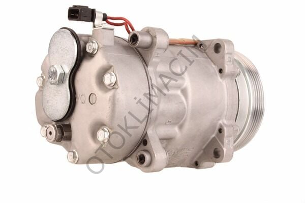 Sanden SD7V16 Klima Kompresör Arka Kapağı (VQD Tip) - 6PK 120mm Uyumlu - Orijinal Kalite