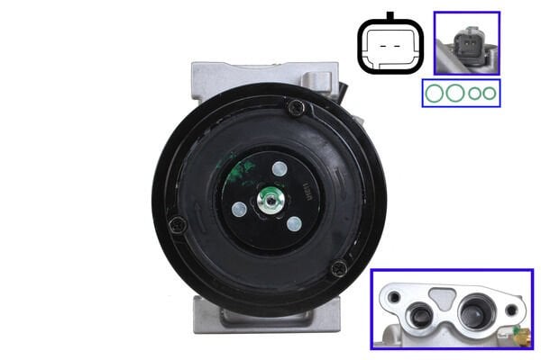 Denso 5SEL09C Klima Kompresörü - 6PK 109mm - Orijinal Kalite - Fiat 500, Panda, Opel Agila ve Suzuki Swift Uyumlu