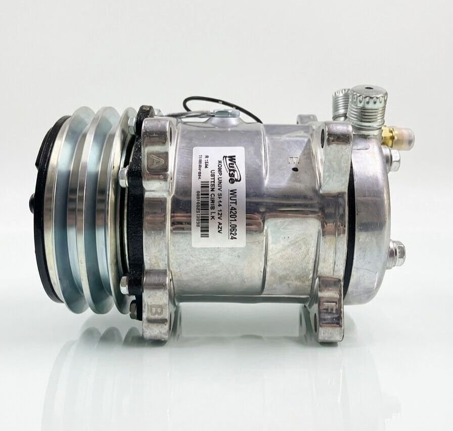 Wutse 4201.0624 5L14 12V A2V Kayış Üstten Çıkış İ-K 132mm Universal Kompresör