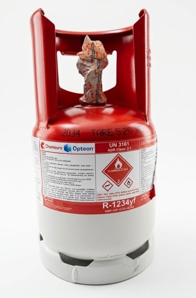 Opteon R-1234yf (HFO-1234yf) Klima Gazı Dolum Tüpü 5 LT
