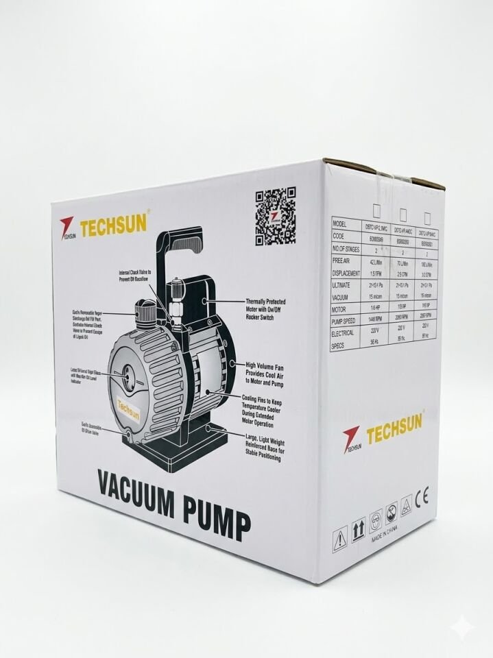 Techsun TC-VP-3M/C 1.8CFM Vakum Pompası