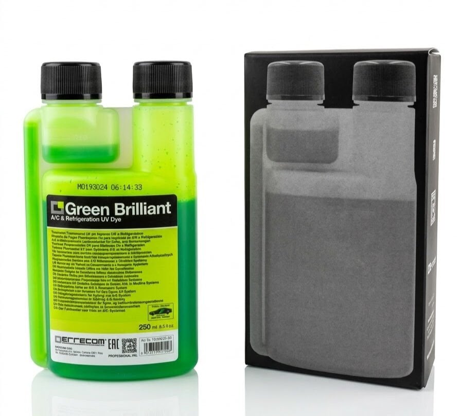 Errecom Green UV Kaçak Tespit Boyası – 250ml (Hibrit & Elektrikli Araç Uyumlu)